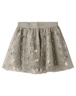 NMFRosally Tulle Nederdel - Cement